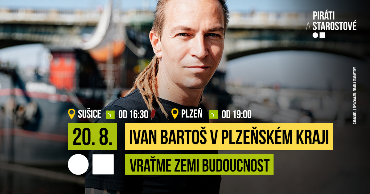 Ivan Bartoš v pátek navštíví Plzeňský kraj!