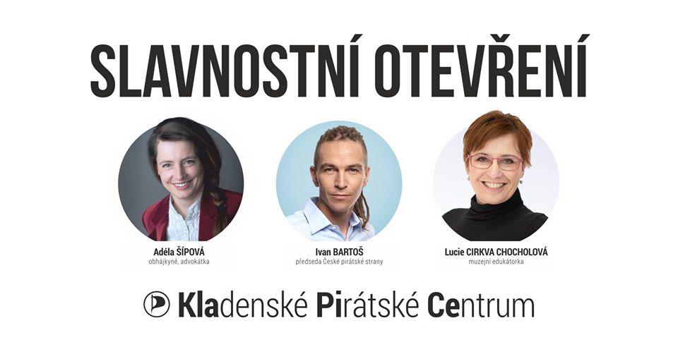 Ivan Bartoš otevře na Kladně Pirátské centrum KlaPiCe