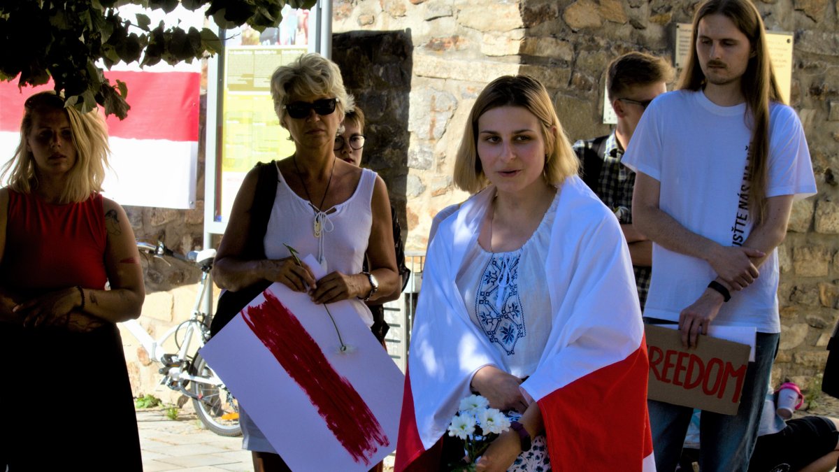 Pohár běloruské trpělivosti přetekl. Děkujeme všem, kteří přišli vyjádřit svou podporu běloruským protestům za svobodu