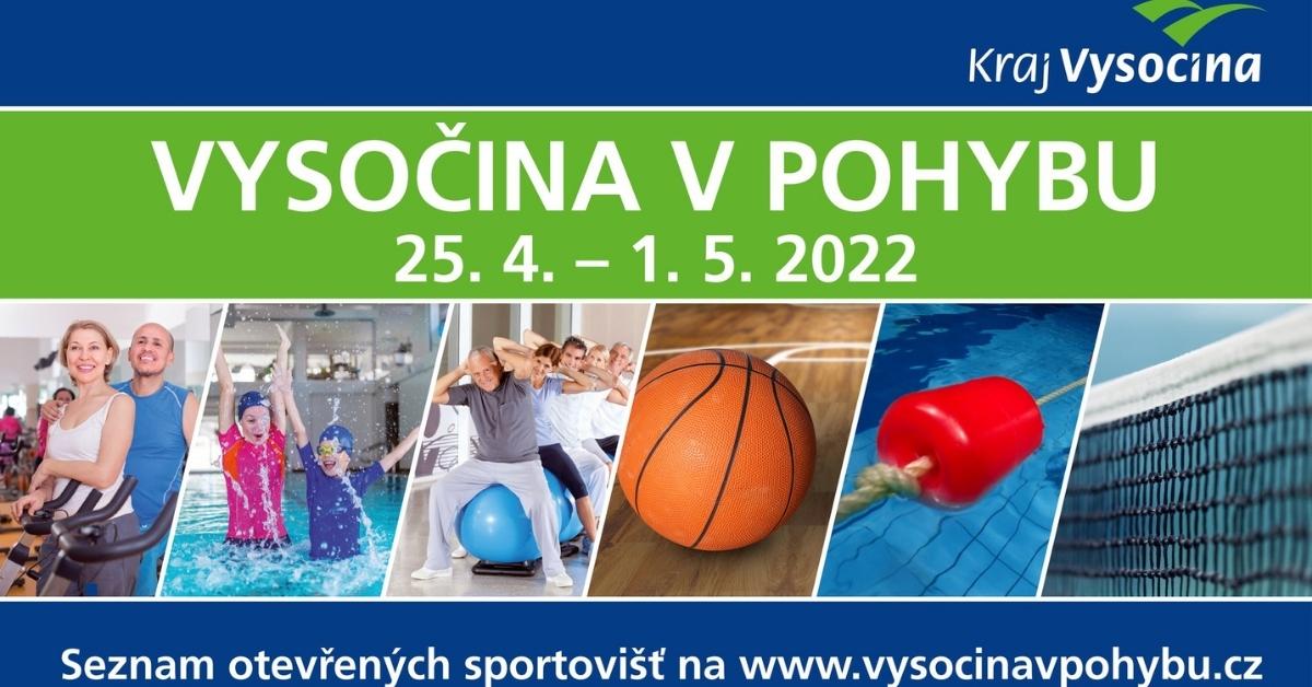 Vysočina v pohybu. Užijte si týden sportu zdarma