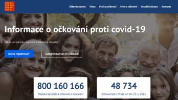 Praha představila veřejnosti informační web k očkování