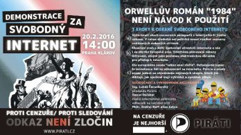 Praha v sobotu protestuje proti cenzuře a špehování