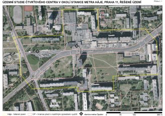 Územní studie v okolí stanice metra Háje - harmonogram (Aktualizováno 20. 3.2019)